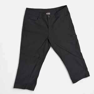 Eddie Bauer Rainier Capri Size 12 Black Hiking Outdoor Pants